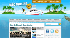 Desktop Screenshot of blogplongee.fr