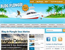 Tablet Screenshot of blogplongee.fr